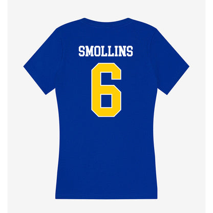 Rollins - NCAA Baseball : Aaron Smollins - Women's V-Neck T-Shirt-1