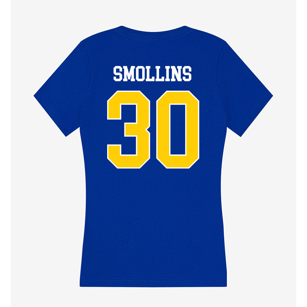 Rollins - NCAA Baseball : Aaron Smollins - Women's V-Neck T-Shirt-1