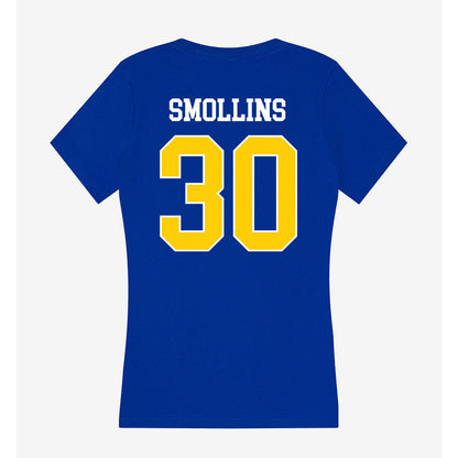 Rollins - NCAA Baseball : Aaron Smollins - Women's V-Neck T-Shirt-1
