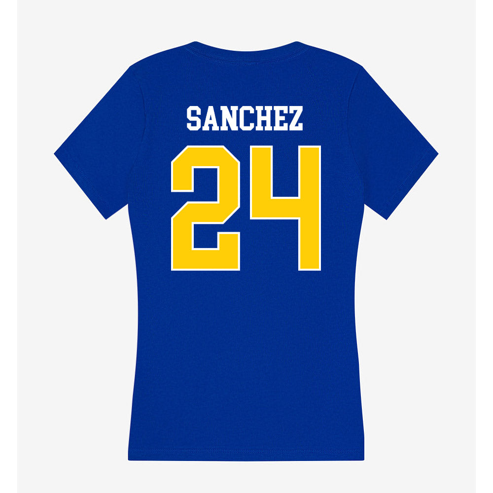 Rollins - NCAA Baseball : Jordan Sanchez - Women's V-Neck T-Shirt-1
