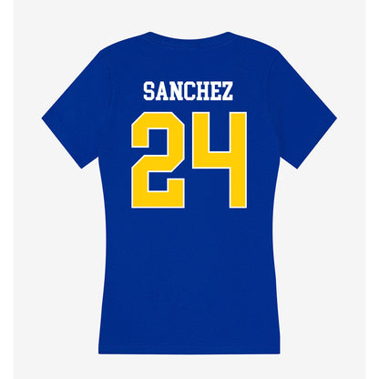 Rollins - NCAA Baseball : Jordan Sanchez - Women's V-Neck T-Shirt-1
