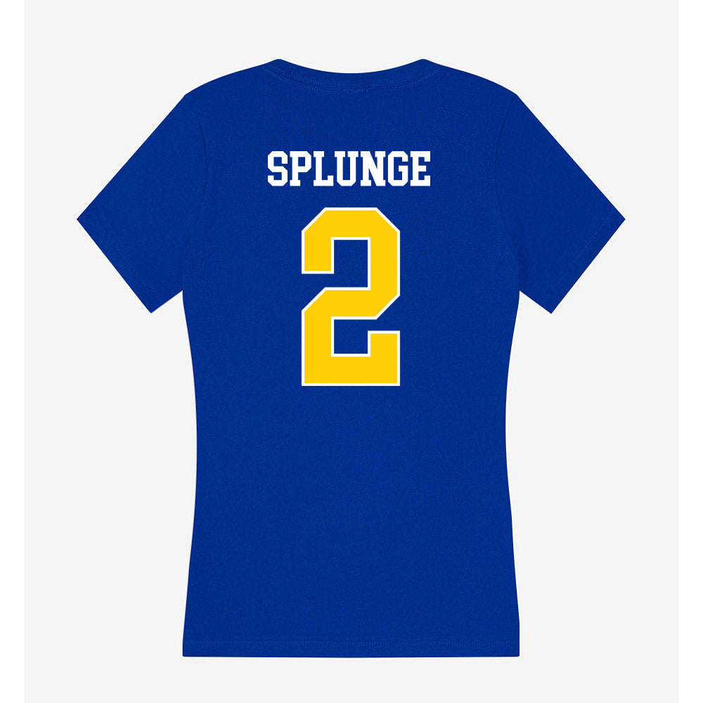 Rollins - NCAA Men's Soccer : Jaden Splunge - Women's V-Neck T-Shirt-1