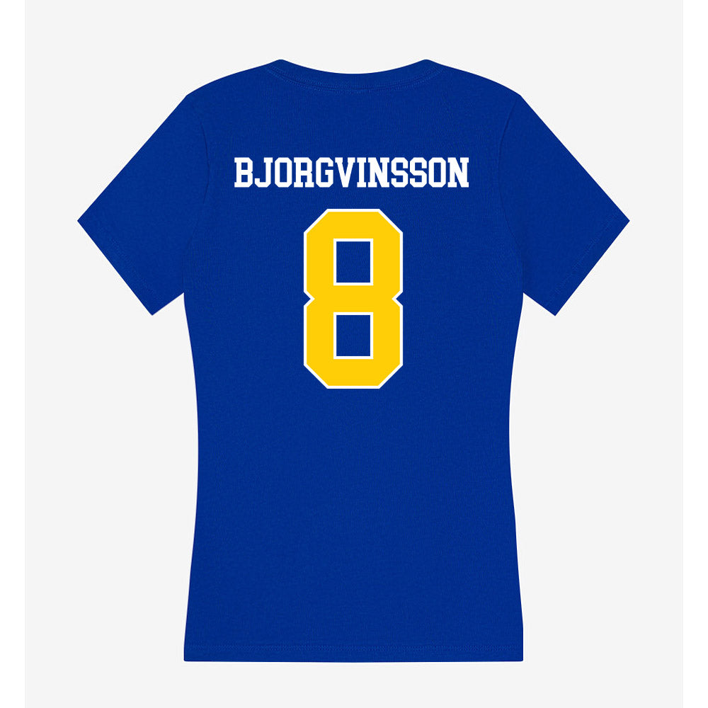 Rollins - NCAA Men's Soccer : Ivar Bjorgvinsson - Women's V-Neck T-Shirt-1