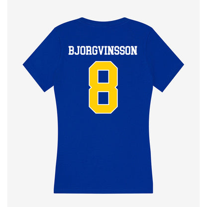 Rollins - NCAA Men's Soccer : Ivar Bjorgvinsson - Women's V-Neck T-Shirt-1