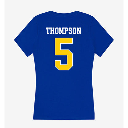 Rollins - NCAA Women's Basketball : Ellie Thompson - Women's V-Neck T-Shirt-1