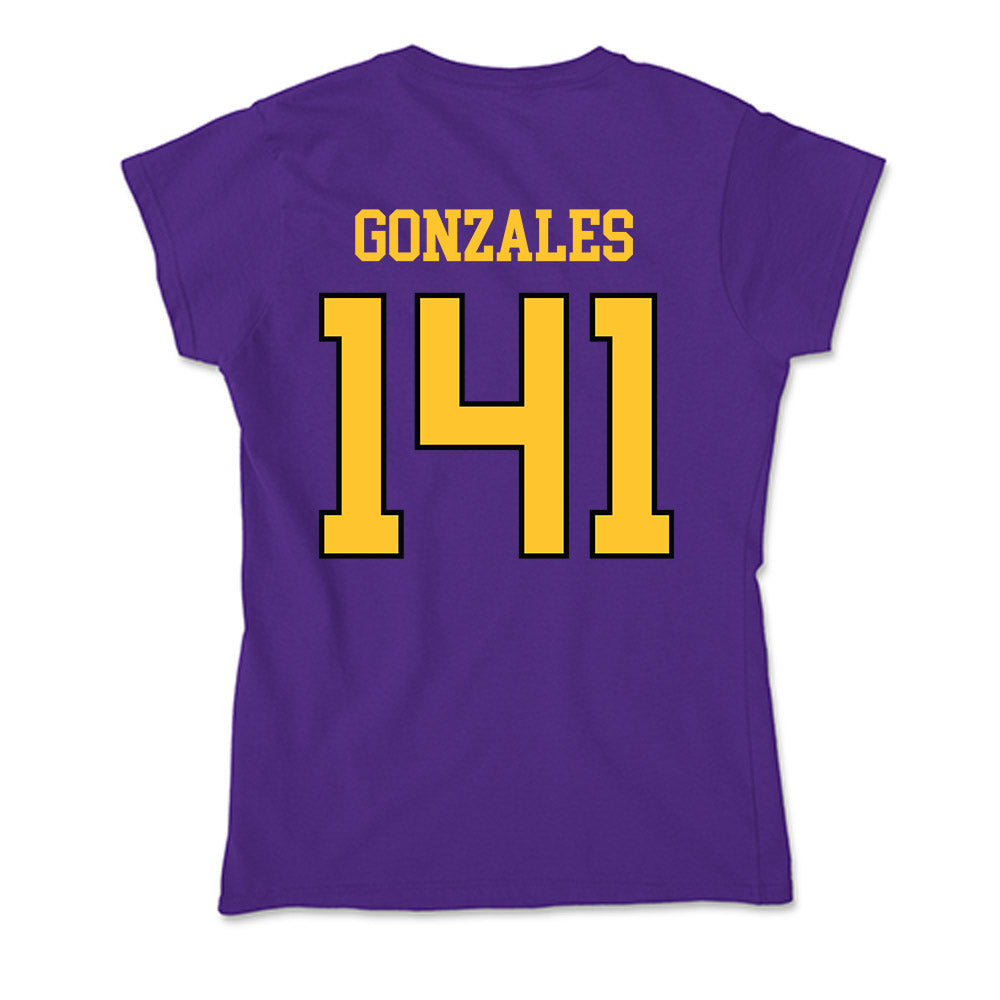 Montevallo - NCAA Wrestling : Manuel Gonzales - Soft Style Women’s T-Shirt-1