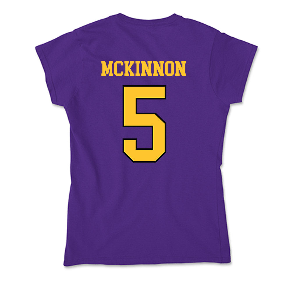 Montevallo - NCAA Men's Basketball : Devon Mckinnon - Soft Style Women’s T-Shirt-1