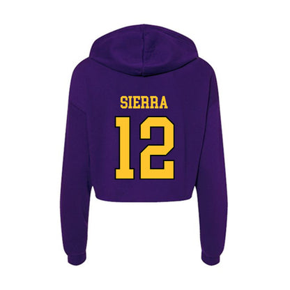 Montevallo - NCAA Men's Soccer : Ricardo Sierra - Women's Crop Fleece Hoodie-1