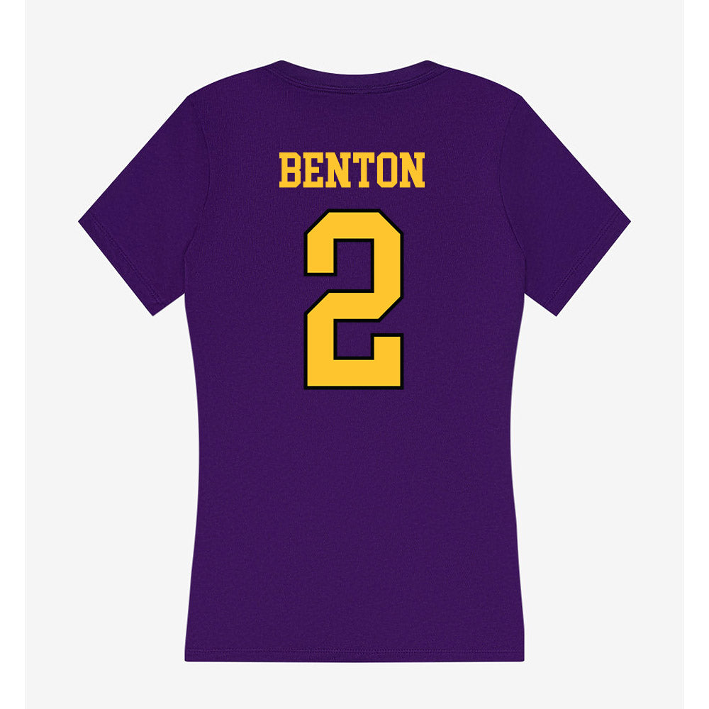 Montevallo - NCAA Women's Lacrosse : Brooke Benton - Women's V-Neck T-Shirt-1