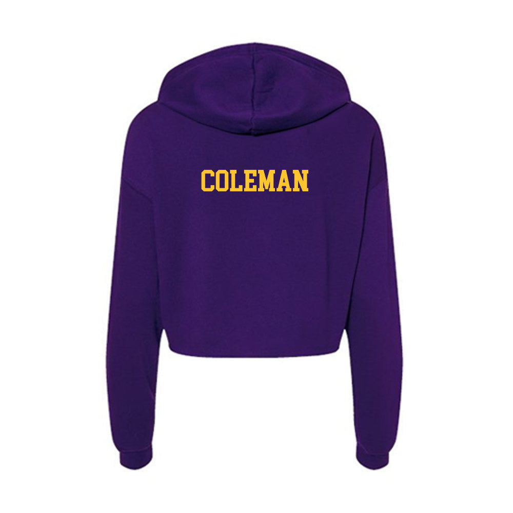 Montevallo - NCAA Women's Track & Field : Sandrea Coleman - Women's Crop Fleece Hoodie-1