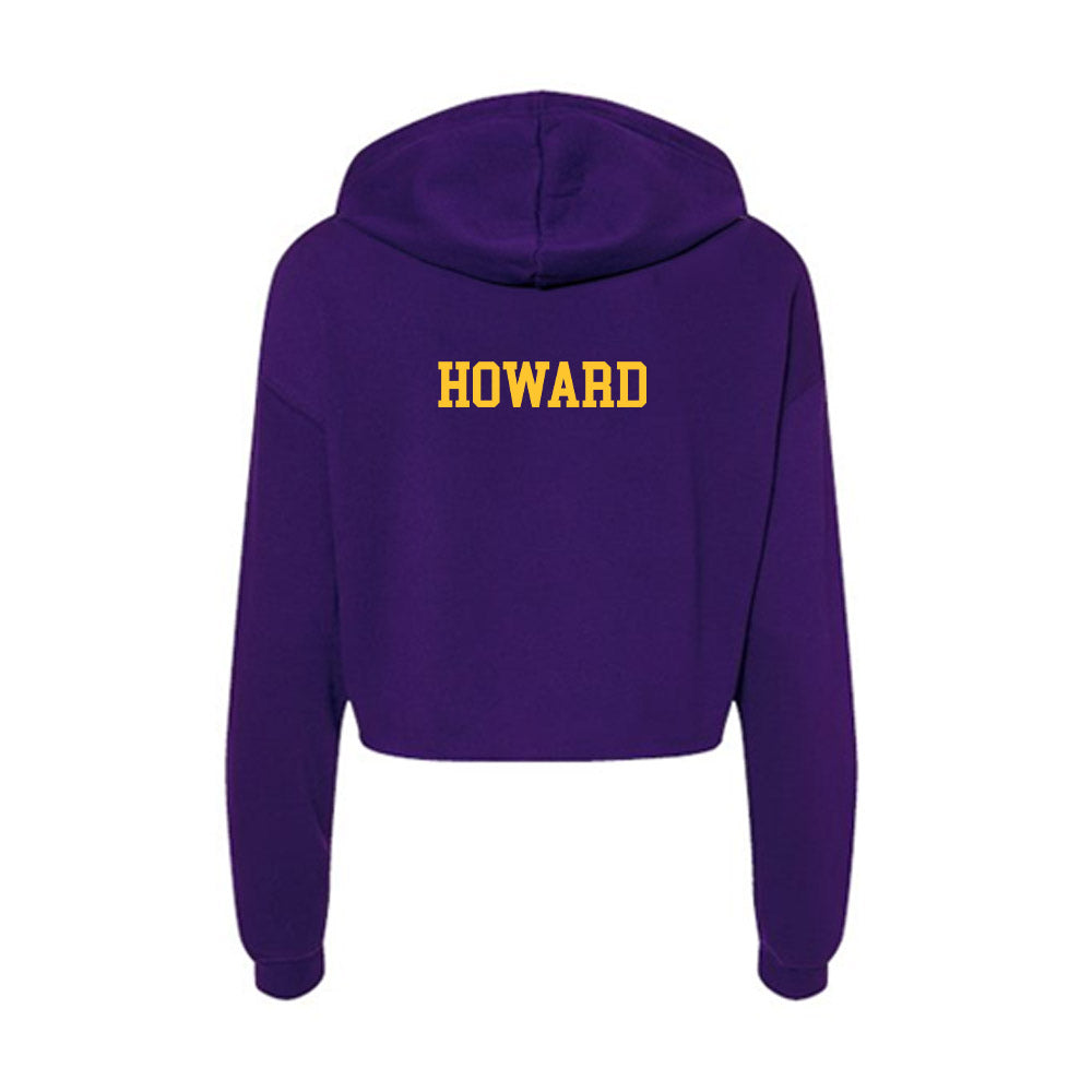 Montevallo - NCAA Men's Track & Field : Chasonn Howard - Women's Crop Fleece Hoodie-1