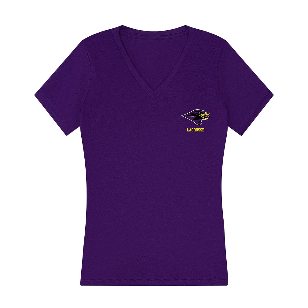 Montevallo - NCAA Men's Lacrosse : Kale Smith - Women's V-Neck T-Shirt-0