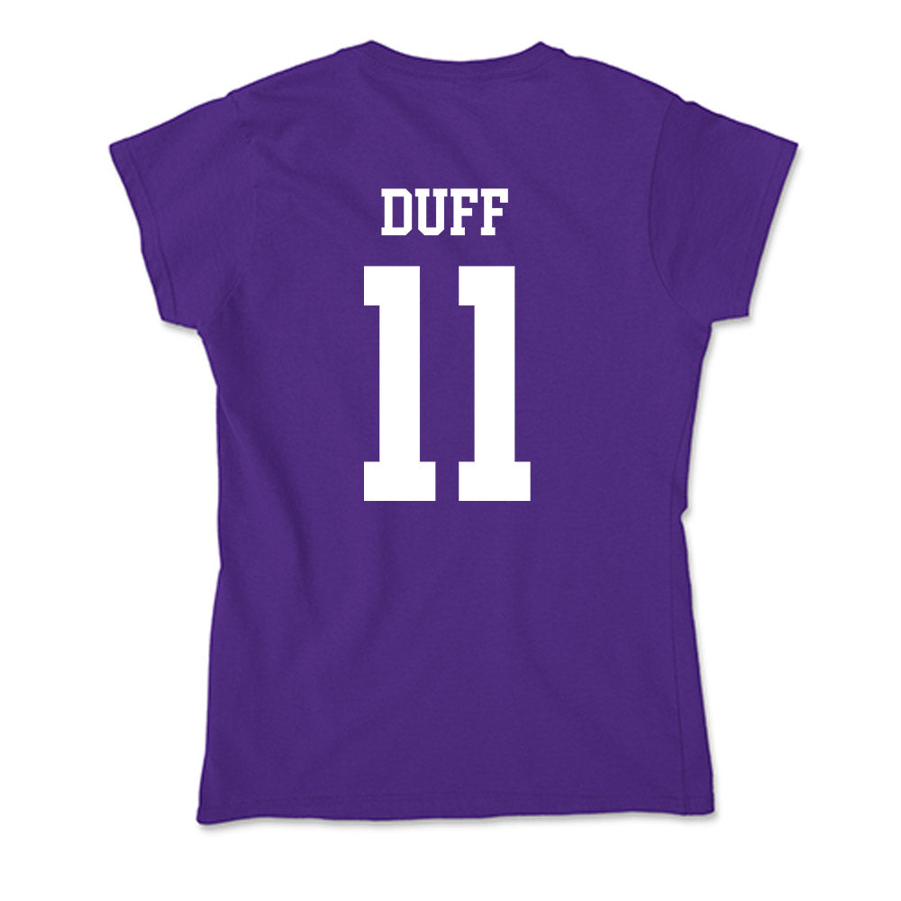 Truman - NCAA Men's Basketball : Justin Duff - Soft Style Women’s T-Shirt-1