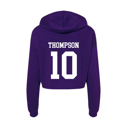 Truman - NCAA Men's Soccer : Drake Thompson - Women's Crop Fleece Hoodie-1