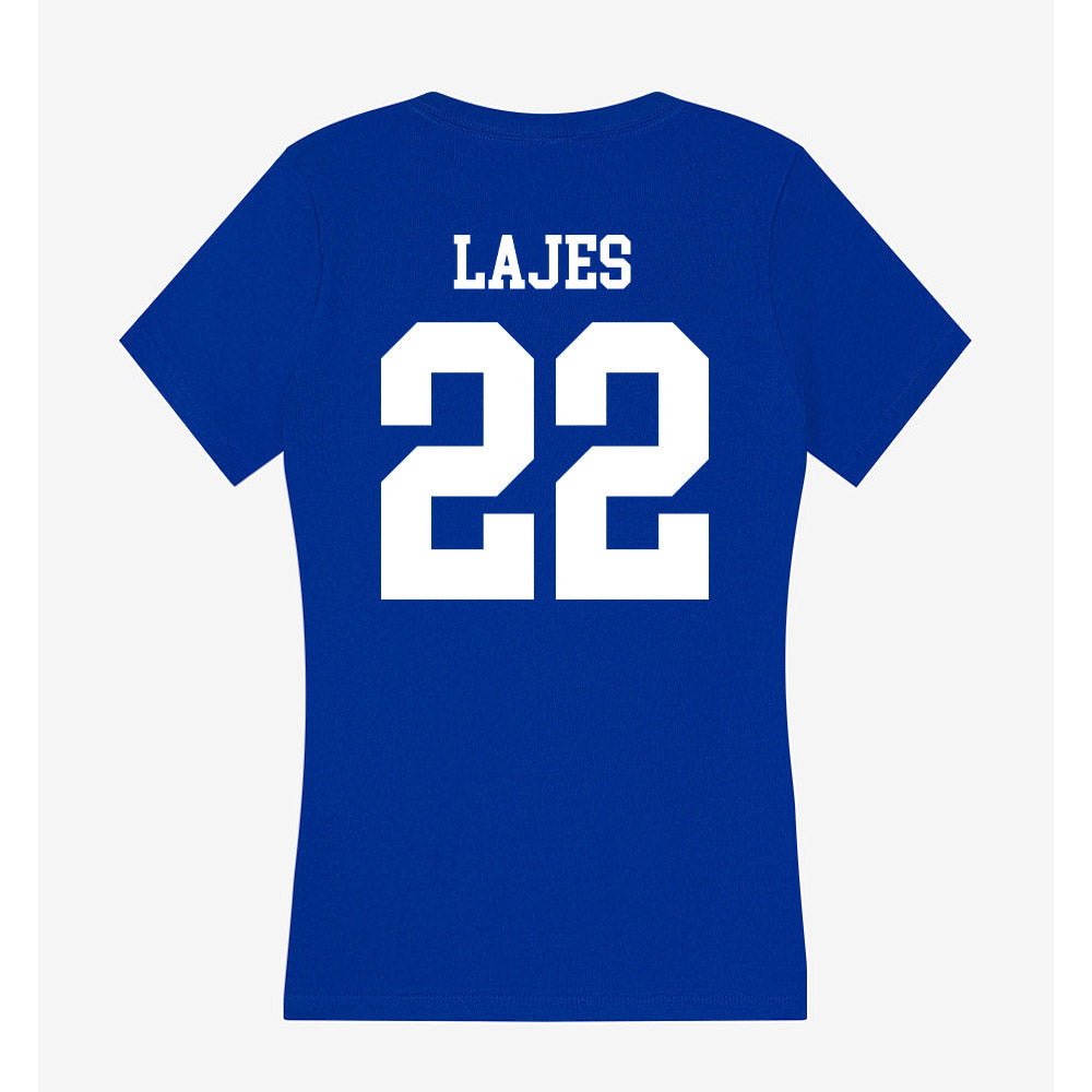 EIU - NCAA Football : Jesse Lajes - Women's V-Neck T-Shirt-1