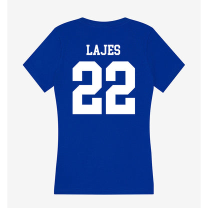 EIU - NCAA Football : Jesse Lajes - Women's V-Neck T-Shirt-1