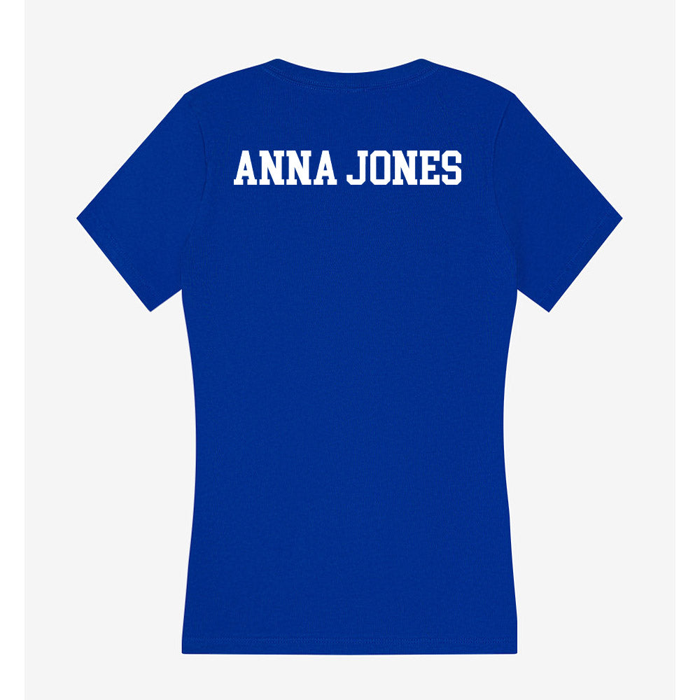 EIU - NCAA Women's Track & Field : Anna Anna Jones - Women's V-Neck T-Shirt-1