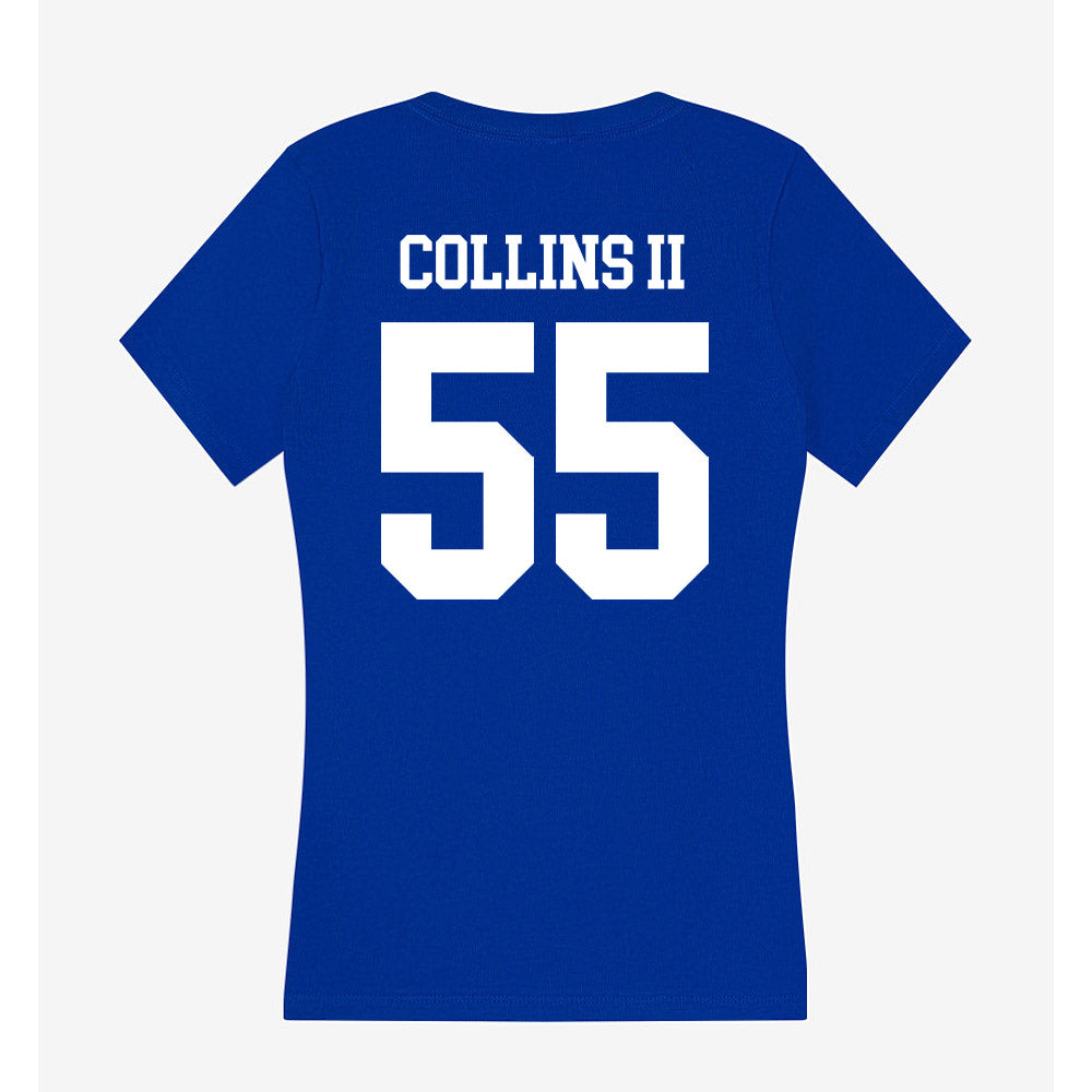 EIU - NCAA Football : James Collins II - Women's V-Neck T-Shirt-1