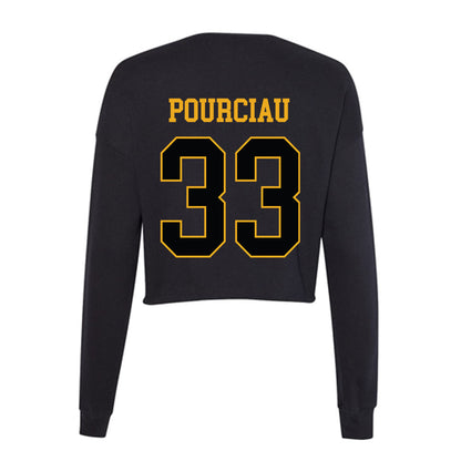 UAPB - NCAA Men's Basketball : Travis Pourciau - Women's Cropped Crew Fleece-1