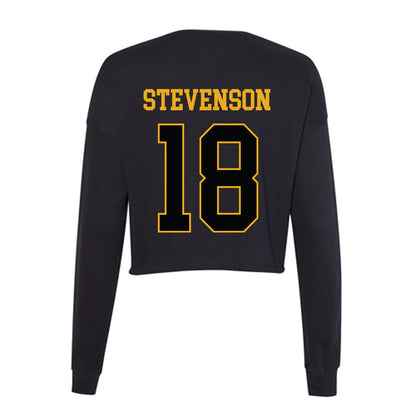 UAPB - NCAA Football : DJ Stevenson - Women's Cropped Crew Fleece-1