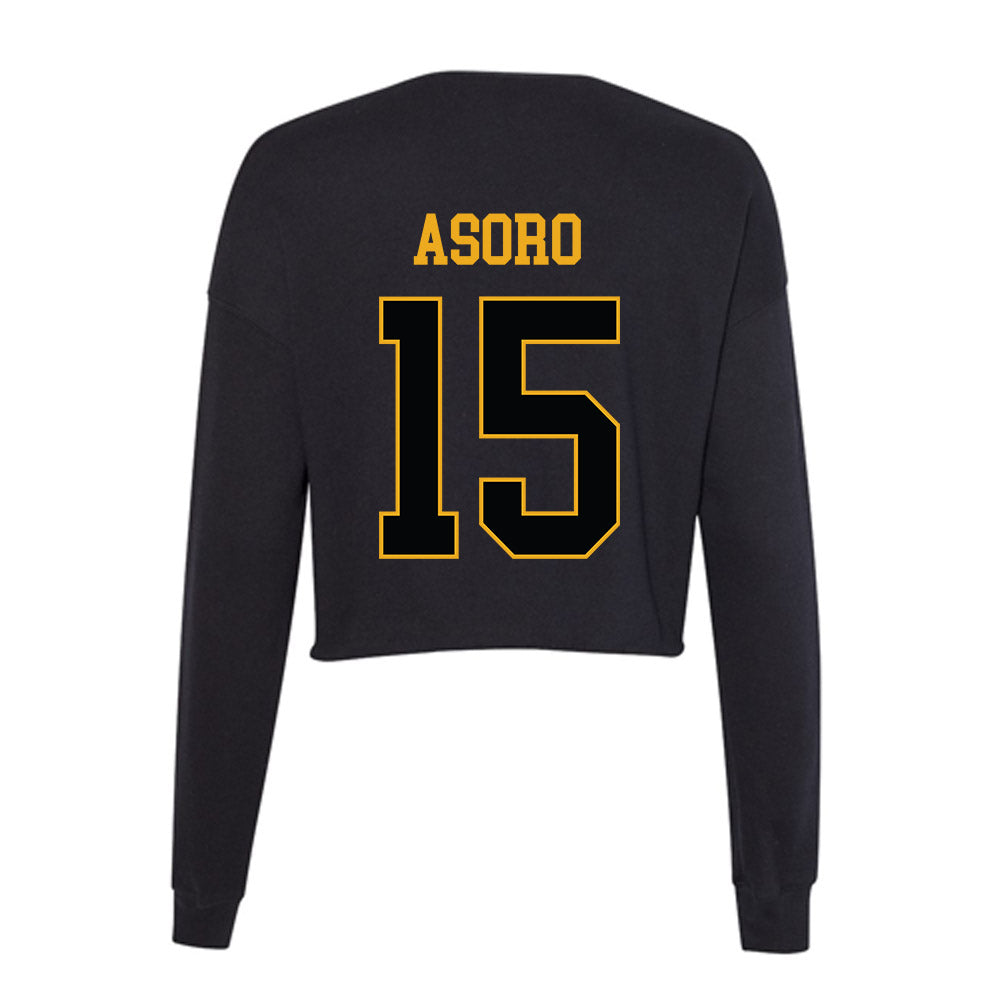 UAPB - NCAA Men's Basketball : Dennis Asoro - Women's Cropped Crew Fleece-1