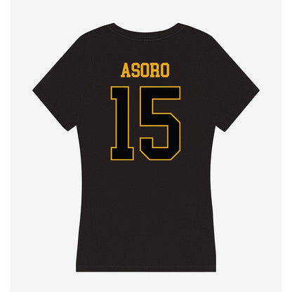 UAPB - NCAA Men's Basketball : Dennis Asoro - Women's V-Neck T-Shirt-1
