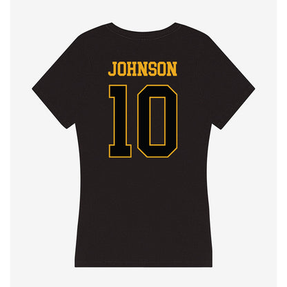 UAPB - NCAA Men's Basketball : Landon Johnson - Women's V-Neck T-Shirt-1