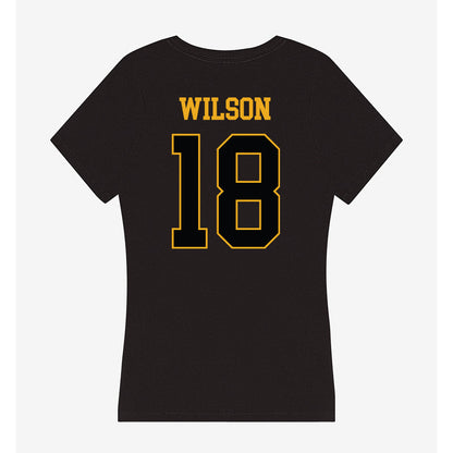 UAPB - NCAA Softball : Janiah Wilson - Women's V-Neck T-Shirt-1