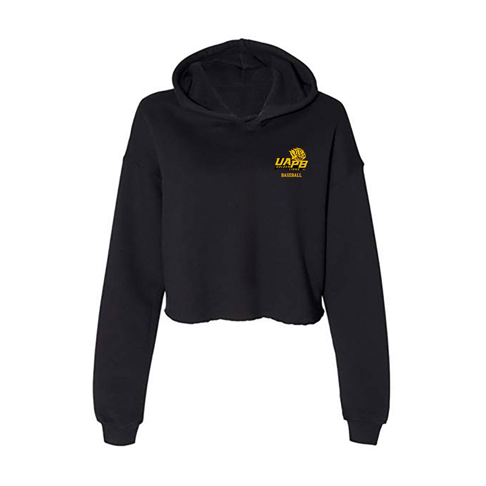 UAPB - NCAA Baseball : Kenney Fabian - Women's Crop Fleece Hoodie-0