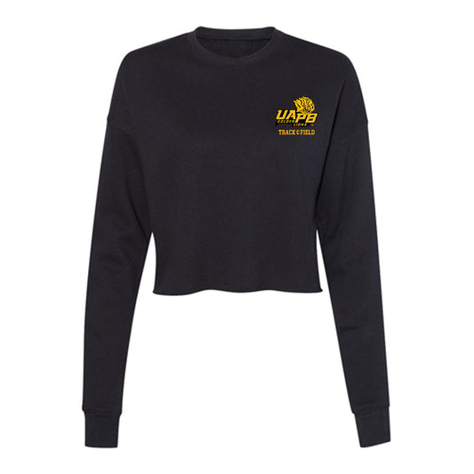 UAPB - NCAA Men's Track & Field : Nicholas Byrd - Women's Cropped Crew Fleece-0