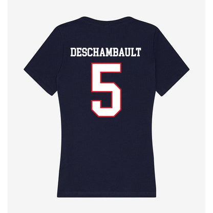 Columbus State - NCAA Softball : Hanna Deschambault - Women's V-Neck T-Shirt-1