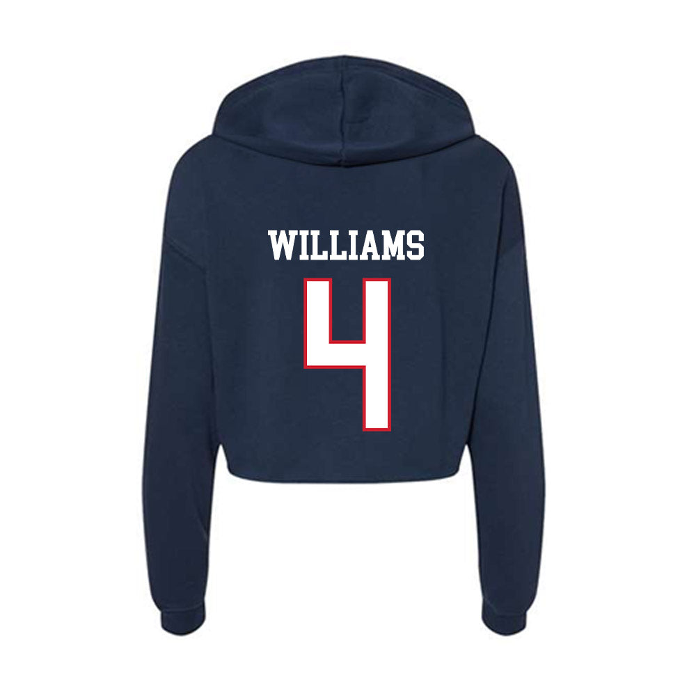 Columbus State - NCAA Women's Basketball : Nekaya Williams - Women's Crop Fleece Hoodie-1