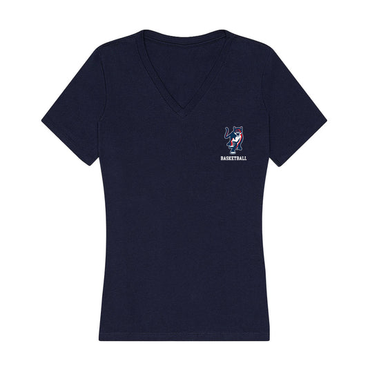 Columbus State - NCAA Women's Basketball : Kenzie Wyman - Women's V-Neck T-Shirt-0