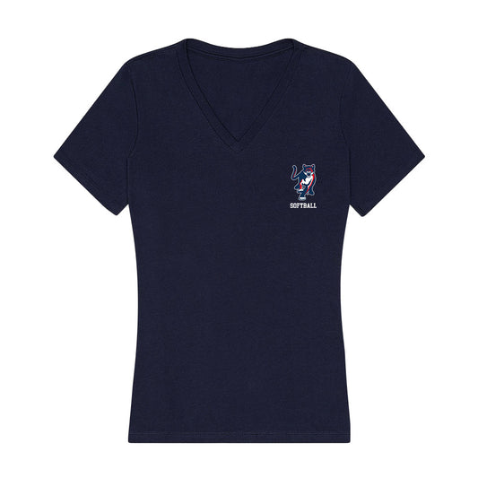 Columbus State - NCAA Softball : Holly Lynn - Women's V-Neck T-Shirt-0