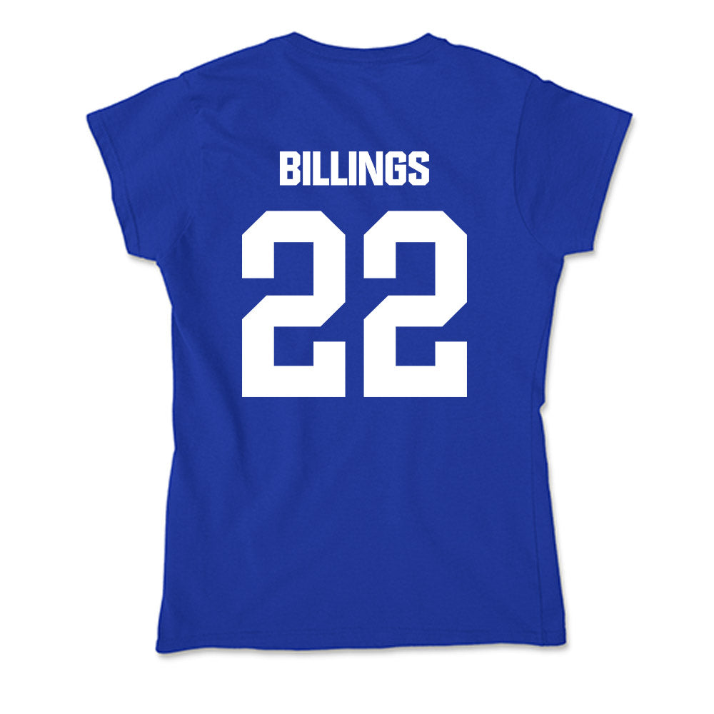 Fayetteville State - NCAA Men's Basketball : Mathias Billings - Soft Style Women’s T-Shirt-1
