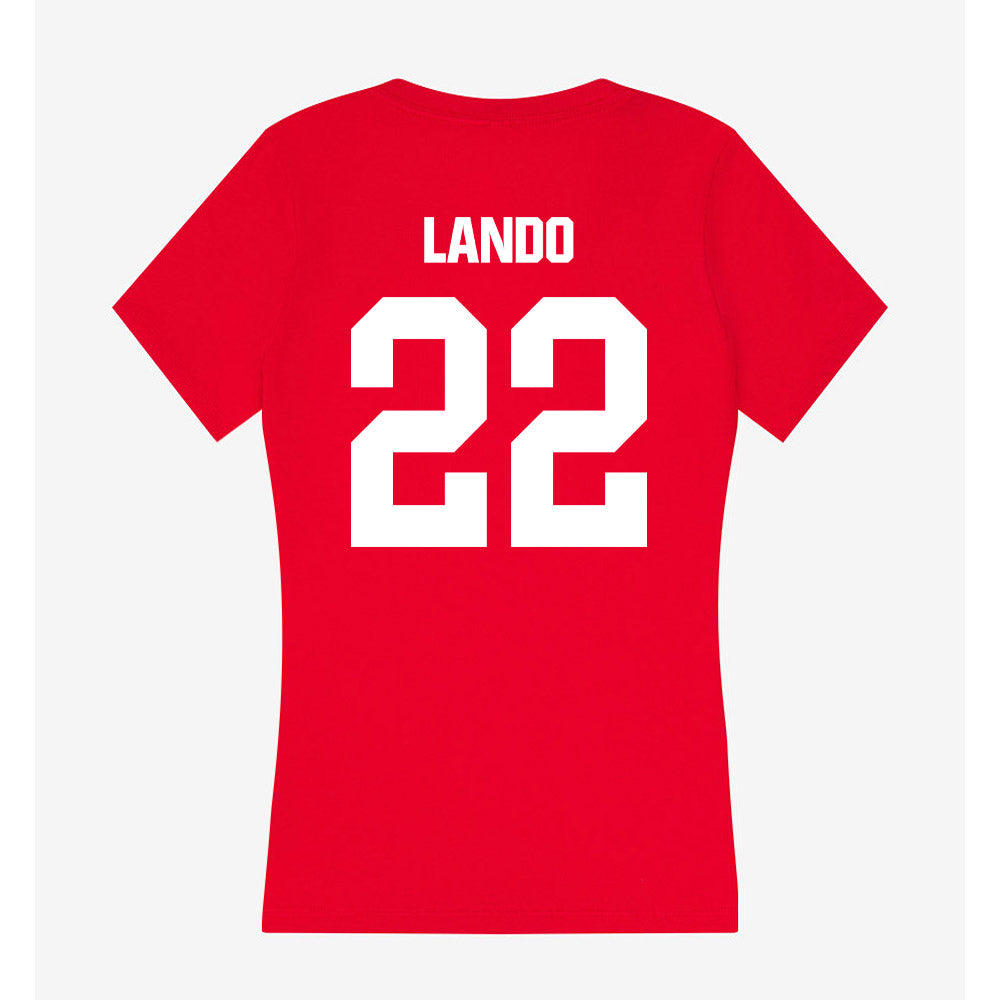 Jax State - NCAA Football : Khristian Lando - Women's V-Neck T-Shirt-1