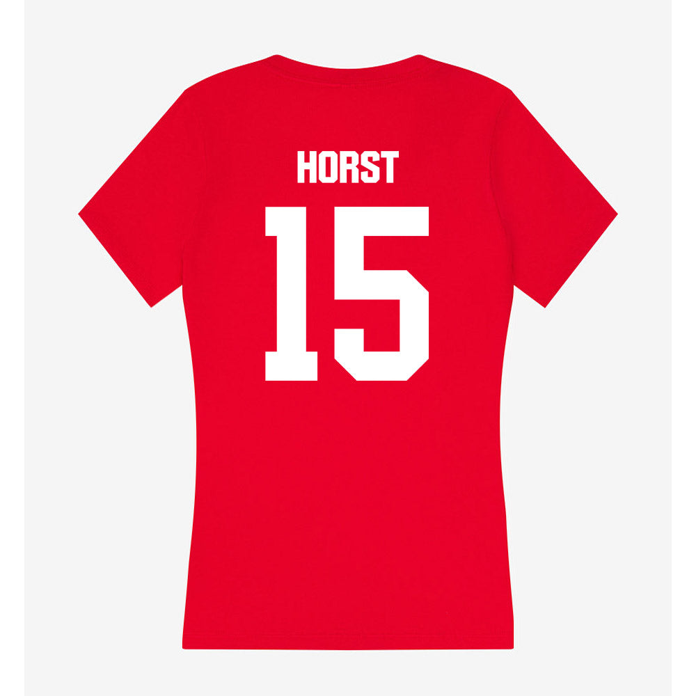 Jax State - NCAA Baseball : Chase Horst - Women's V-Neck T-Shirt-1