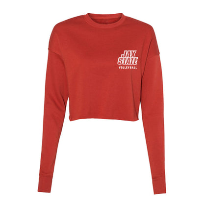 Jax State - NCAA Women's Volleyball : Sophia Schweikert - Women's Cropped Crew Fleece-0