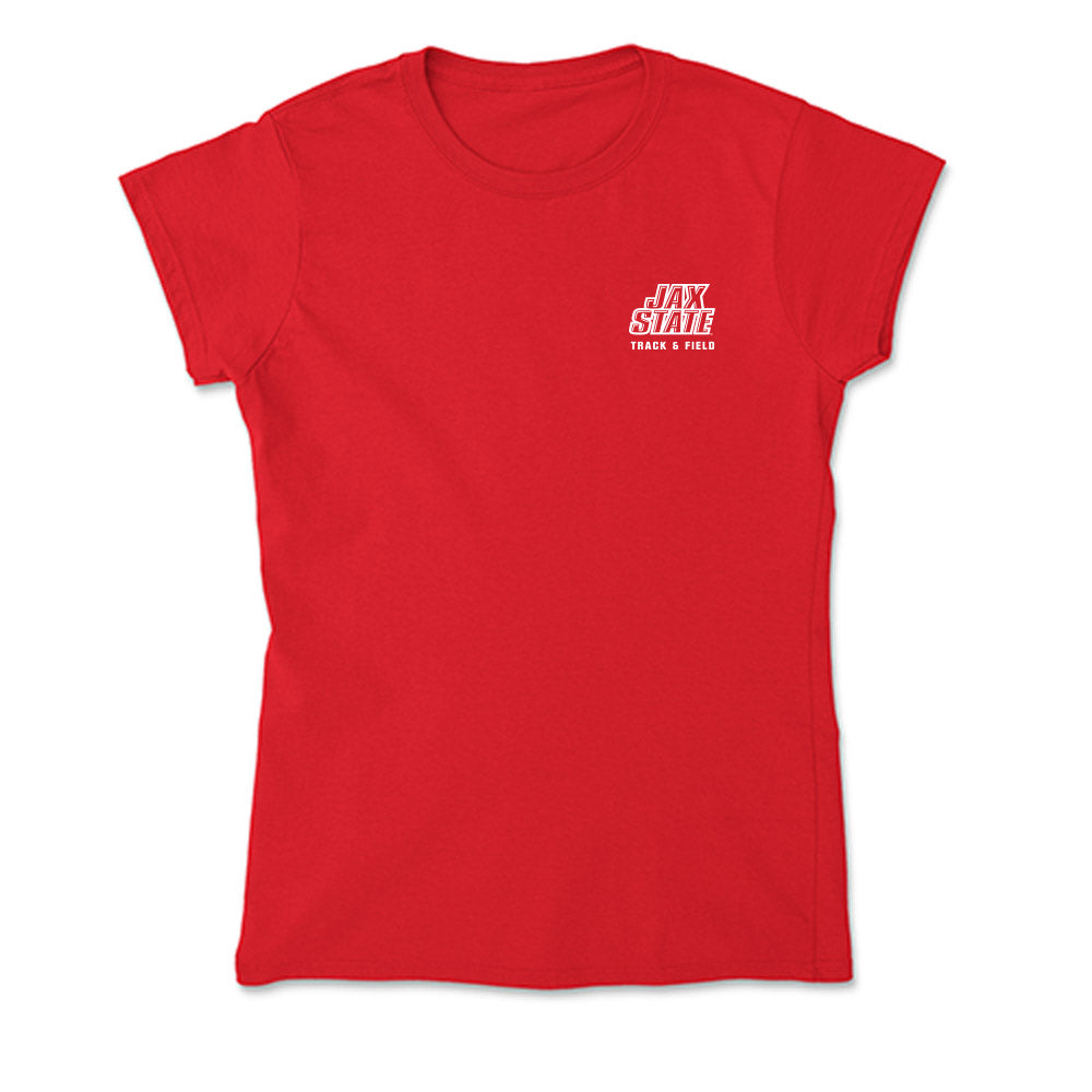Jax State - NCAA Women's Track & Field : Cheyenne Hill - Soft Style Women’s T-Shirt-0
