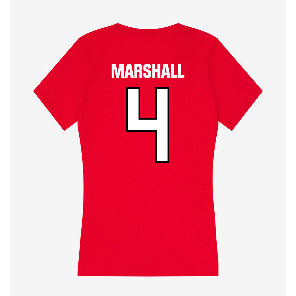 WSSU - NCAA Football : Noah Marshall - Women's V-Neck T-Shirt-1