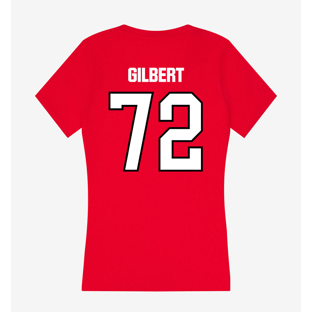 WSSU - NCAA Football : Josh Gilbert - Women's V-Neck T-Shirt-1