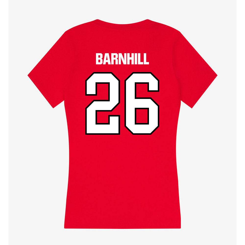 WSSU - NCAA Football : Brethan Barnhill - Women's V-Neck T-Shirt-1