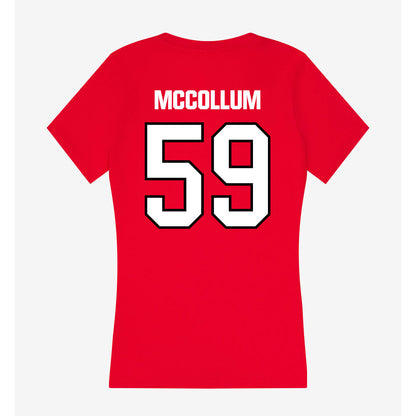 WSSU - NCAA Football : Rashaad McCollum - Women's V-Neck T-Shirt-1