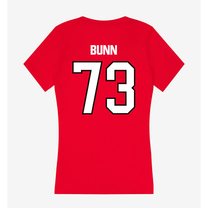WSSU - NCAA Football : Kobe Bunn - Women's V-Neck T-Shirt-1