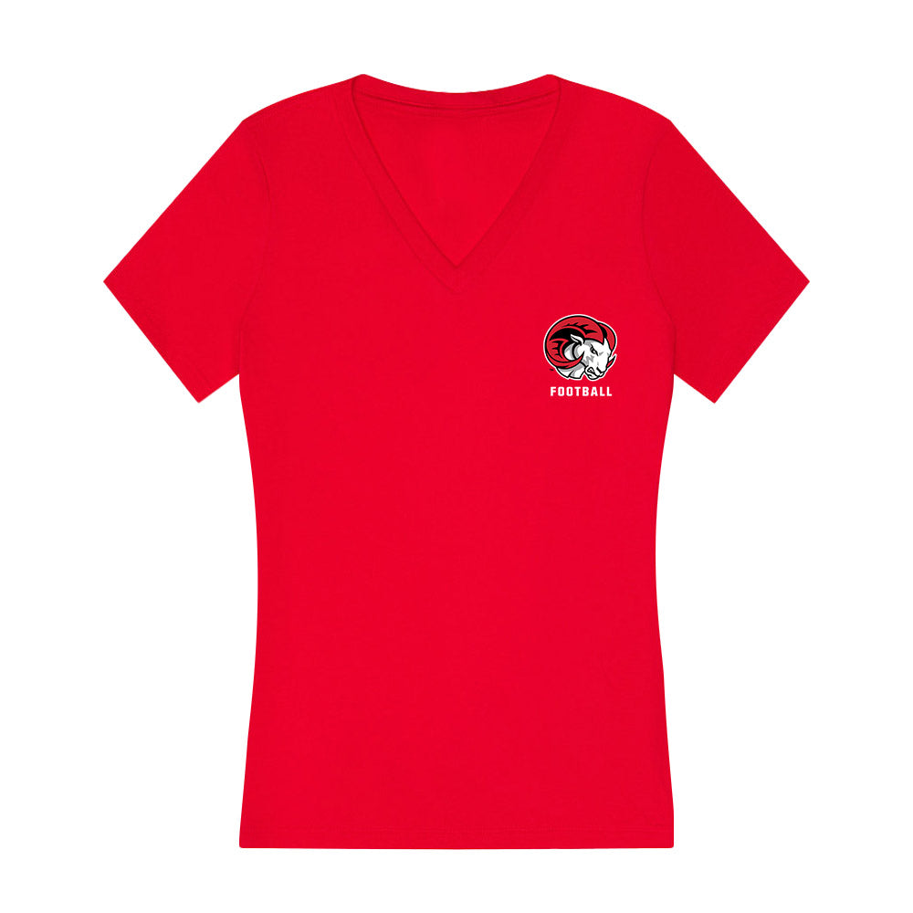 WSSU - NCAA Football : Timothy Ruff - Women's V-Neck T-Shirt-0