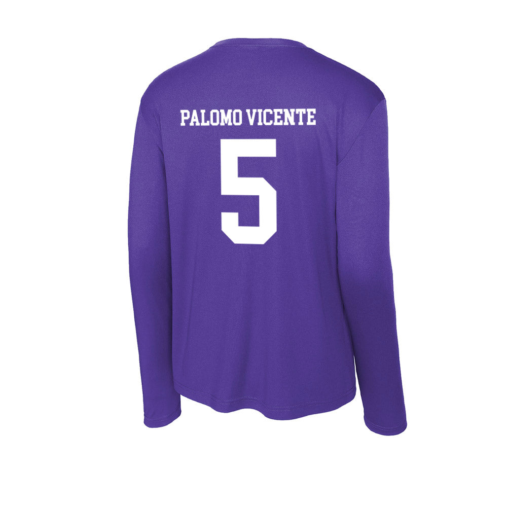 Evansville - NCAA Women's Basketball : Julia Palomo Vicente - Activewear Long Sleeve T-Shirt-1