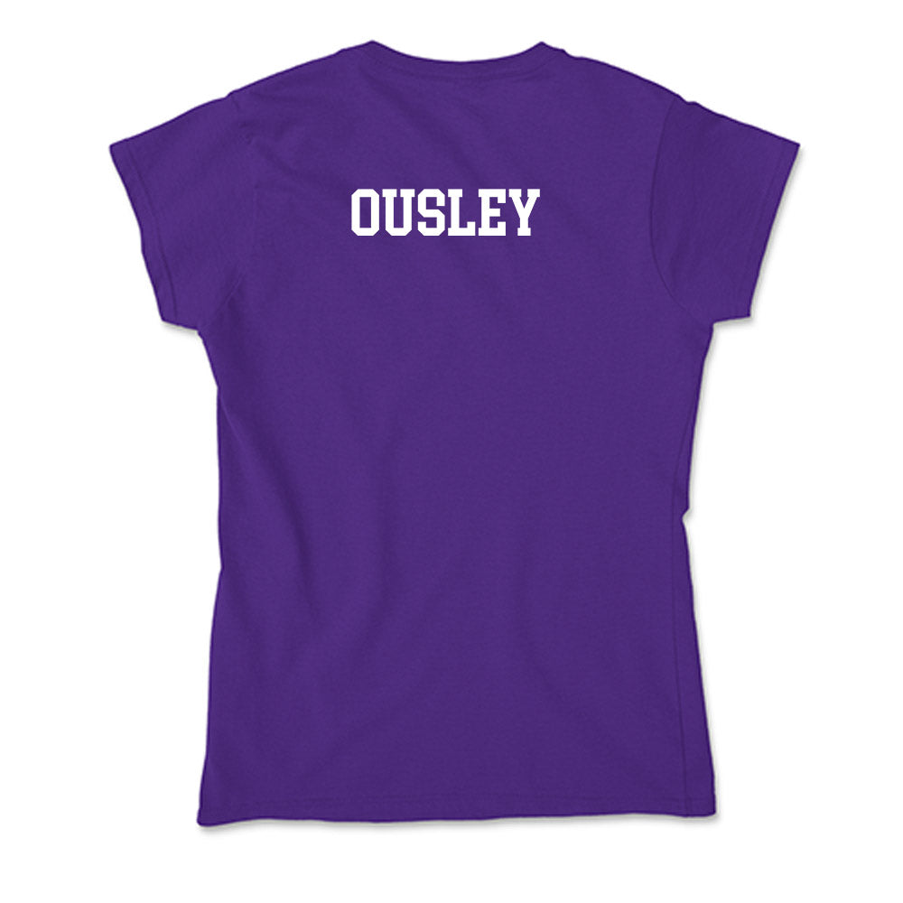 Evansville - NCAA Men's Golf : Jamison Ousley - Soft Style Women’s T-Shirt-1