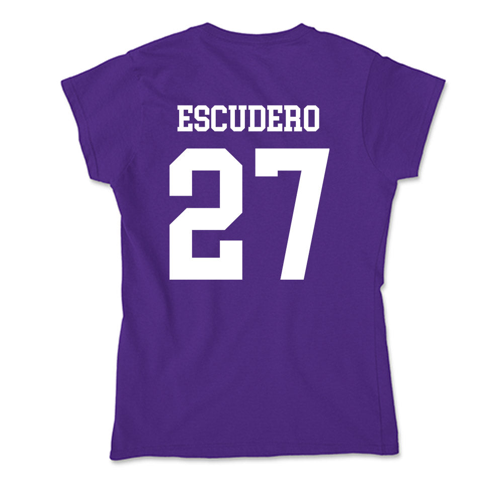 Evansville - NCAA Men's Soccer : Andres Escudero - Soft Style Women’s T-Shirt-1
