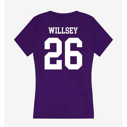 Evansville - NCAA Softball : Jess Willsey - Women's V-Neck T-Shirt-1