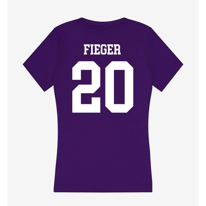 Evansville - NCAA Baseball : Drew Fieger - Women's V-Neck T-Shirt-1